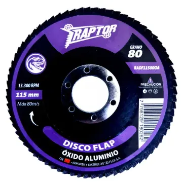 DISCO FLAP OX.AL 115 GRANO 60 RAPTOR